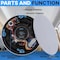 Pyle Pyle Ceiling & Wall Mount Speaker, 8 in 2-Way 70V Audio, Subwoofer with Dome Tweeter, 600W, Flush Mount PDIC8LT - alternate 2